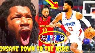 INSANELY CLOSE 24 PT COMEBACK WIN CAVALIERS VS CLIPPERS HIGHLIGHTS REACTION 2024 [upl. by Mllly]