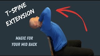 Thoracic Spine Extension  Mckenzie method  Great for back neck AND shoulder pains [upl. by Friedlander191]