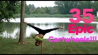 35 Epic Cartwheel Variations [upl. by Ahsemed]