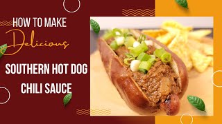 How to make the BEST Southern Hotdog Chili Sauce [upl. by Marisa114]