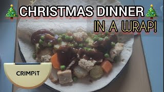 Christmas Dinner in a wrap using the crimpit wrap maker calzone christmas recipe xmas [upl. by Pournaras]