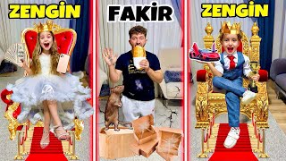 TÜM GÜN ZENGİN FAKİR OLMAK ‼️ KİM ZENGİN KİM FAKİR  KUZEY ELİF [upl. by Judon]