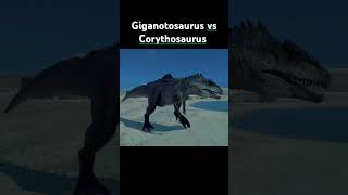 Giganotosaurus vs Corythosaurus jurassicworld jurassicworldevolution2 gaming shorts [upl. by Ennad]