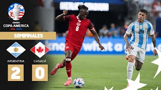 Copa América 2024  Argentina 20 Canadá  Semifinal [upl. by Rickey]