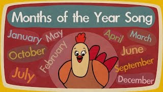 Months of the Year Song  Song for Kids  The Singing Walrus [upl. by Rainah]