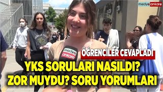 YKS Sınavı nasıl geçti sorular zor muydu YKS 2022 yorumlar hangi dersler kolaydı [upl. by Harts]