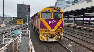 VLine N453 City of Albury Arriving at Southern Cross Station from Warrnambool [upl. by Ailadi]