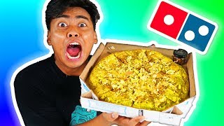 Ordering The Golden Pizza From Domino’s Secret Menu [upl. by Llertak]