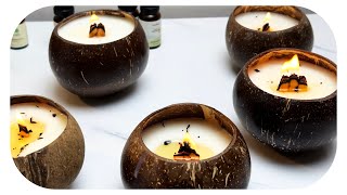 Making Candles with Wooden Wicks  Tutorial [upl. by Lhary]