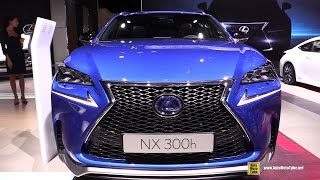 2015 Lexus NX 300h FSport  Exterior and Interior Walkaround  2014 Paris Auto show [upl. by Osman]