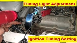 Ignition Timing checking and adjustment with Timing Light [upl. by Tillion]