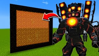 How to Make A Portal To Energized Titan Speakerman Dimension in Minecraft [upl. by Mighell]