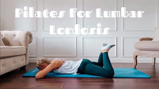 PILATES FOR LUMBAR LORDOSIS  Aleisha Christine Workouts [upl. by Neyuq]