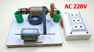 New Creative 220V Ac Electric Generator From Magnetic Copper Wire Self Running Powerful Machine [upl. by Aggappera]