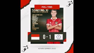 INDONESIA vs CHINA TAIPEI  Asian Games 2022 shorts football asiangames timnasday [upl. by Franklyn]