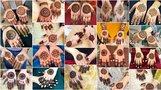 50 Beautiful ðŸ¤© Gol Tikki Mehendi Designs  Gol tikki henna  50 Mehendi Design Easy ðŸ˜®ðŸ˜âœ¨ [upl. by Wildee]