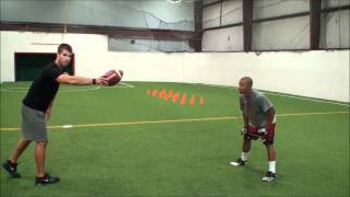 Football Drills  Increase Speed Agility Reaction Time Using Leg Resistance Bands  Part 6 [upl. by Woodley]