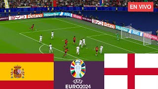 España vs Inglaterra EN VIVO Finales Eurocopa 2024 Partido completo  Videojuegos de simulación [upl. by Aiekahs]