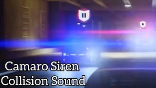 Mastercom B Siren Collision Noises NFS Unbound [upl. by Docilu]