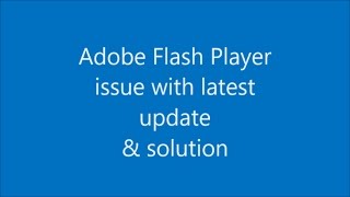 Flash Player wont play local SWF file Solution [upl. by Abehshtab]