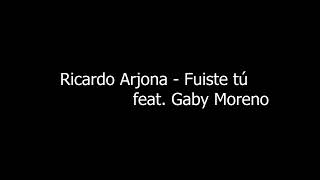 Ricardo Arjona  Fuiste tú feat Gaby Moreno piano  acústico  karaoke [upl. by Alehs]