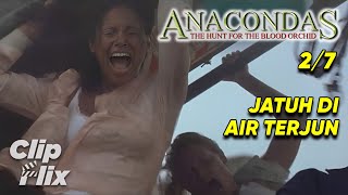 Anacondas The Hunt for the Blood Orchid 27  Jatuh Di Air Terjun  ClipFlix [upl. by Neehsas]