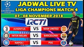 Jadwal Live TV Liga Champions Matchday 4 Big Match Juventus vs Man United amp Inter vs Barcelona [upl. by Ralph]