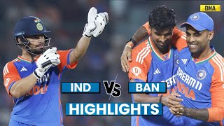 India Vs Bangladesh Highlights 2nd T20 IND Wins The Match By 86 Runs Leads Series By 20 [upl. by Candie82]