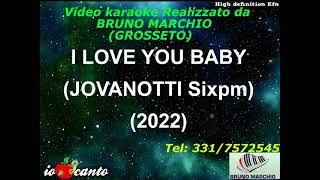 KARAOKE I LOVE YOU BABY CON CORI DEMO  JOVANOTTI Sixpm [upl. by Akinorev]