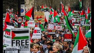 🔴ÚLTIMO MINUTO🔴MANIFESTACIONES EN LONDRES TRAS UN AÑO DE GUERRA EN GAZA [upl. by Schilit]