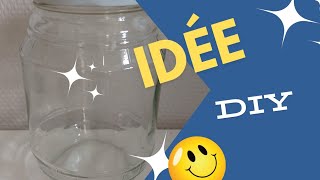 DIY 🤩BOCAL EN VERRE  Une astuce incroyable de transformation ♻️ [upl. by Calendre]