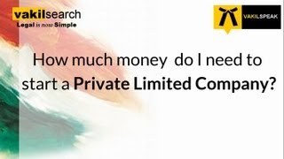 Private Limited Company Registration Fees [upl. by Avron]