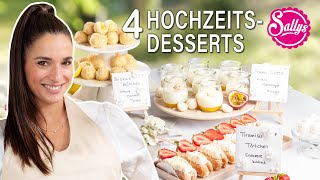 4 schnelle einfache Desserts für deine HochzeitWhite Party 👰🤵❤️🌞 [upl. by Serge]