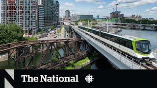 First phase of Montreals transformative light rail system opens [upl. by Chladek]