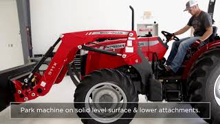 AGCO DIY Series How to change the front axle oil  Massey Ferguson 2600H [upl. by Aiehtela602]