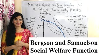 Bergson and Samuelson Social Welfare Function [upl. by Trstram617]