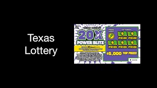 20X Power Blitz  Texas Lottery 1 January 2024 [upl. by Snave]