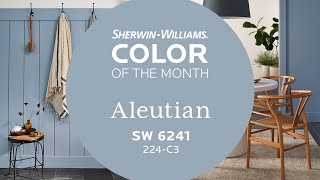 February 2022 Color of the Month Aleutian  SherwinWilliams [upl. by Ennaehr869]