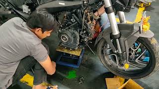 EP1 II 8000 KM Bajaj Dominar 400 Major Servicing Revealing the Secrets [upl. by Veda859]