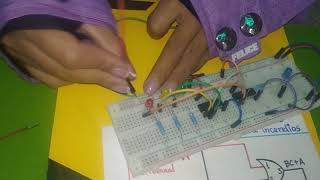 MONTAJE DE CIRCUITO DE CONTROL DE ALARMA CONTRA INCENDIOS EN PROTOBOARD [upl. by Baskett]