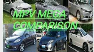 Toyota Wish VS Honda Stream VS VW Touran VS Subaru Exiga VS Mazda Premacy VS Nissan Lafesta [upl. by Leohcin]