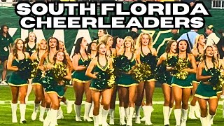 USF cheerleaders and dancers perform at Miami vs USF 2024 [upl. by Wakerly]