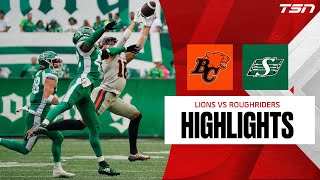 CFL Week Eleven Saskatchewan Roughriders vs BC Lions Full Highlights [upl. by Shelah]