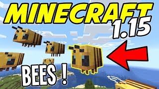 Minecraft  NEW Bees Bee Hive Honey and Honeycomb Minecraft 115 Snapshot 19w34a [upl. by Dinah]