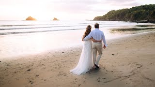 Costa Rica wedding video  Marcia amp Jeff  destination wedding [upl. by Anilah]