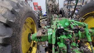 John Deere 2955 cab removal and transmission split [upl. by Aday]