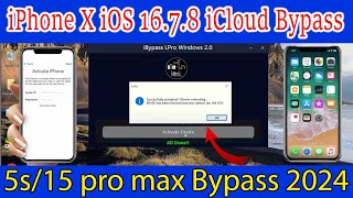 iphone X icloudbypassfull Bypass All model iphone 5s to 15 Pro Max Bypass Supoort 2024 [upl. by Yarazed]