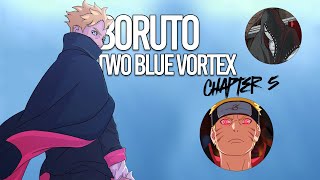 boruto two blue vortex chapter 5 explained in telugu  shinju targets  amado returns [upl. by Vlad]