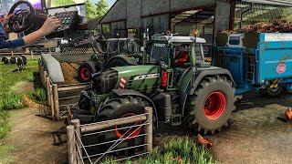 Awesome engine sound power on this beast tractor  FS 22 Thrustmaster T248 gameplay [upl. by Chappie]