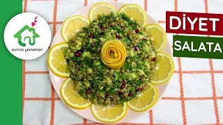 Avokadolu Diyet Salata 🥑🥑🥑 Diyet Salata Nasıl Yapılır  Salata Tarifleri [upl. by Ransome495]